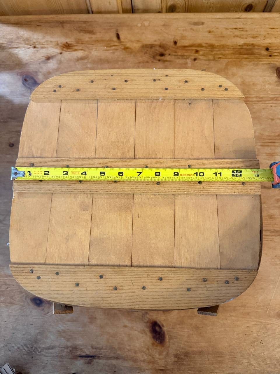 Peterboro Basket Co. Two-Pie Carrier with Riser — Made in New Hampshire — photo 3