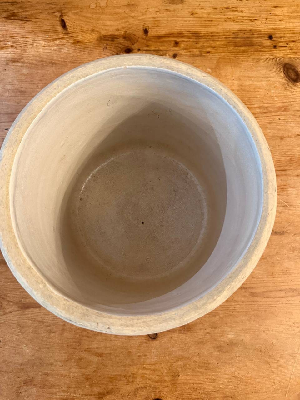 Vintage 2-Gallon Stoneware Crown Crock — Cobalt Crown Stamp — photo 3